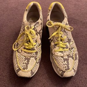 Brand New Ash Love Printed Trainer Sneaker, Roccia Yellow Size 41, Women’s